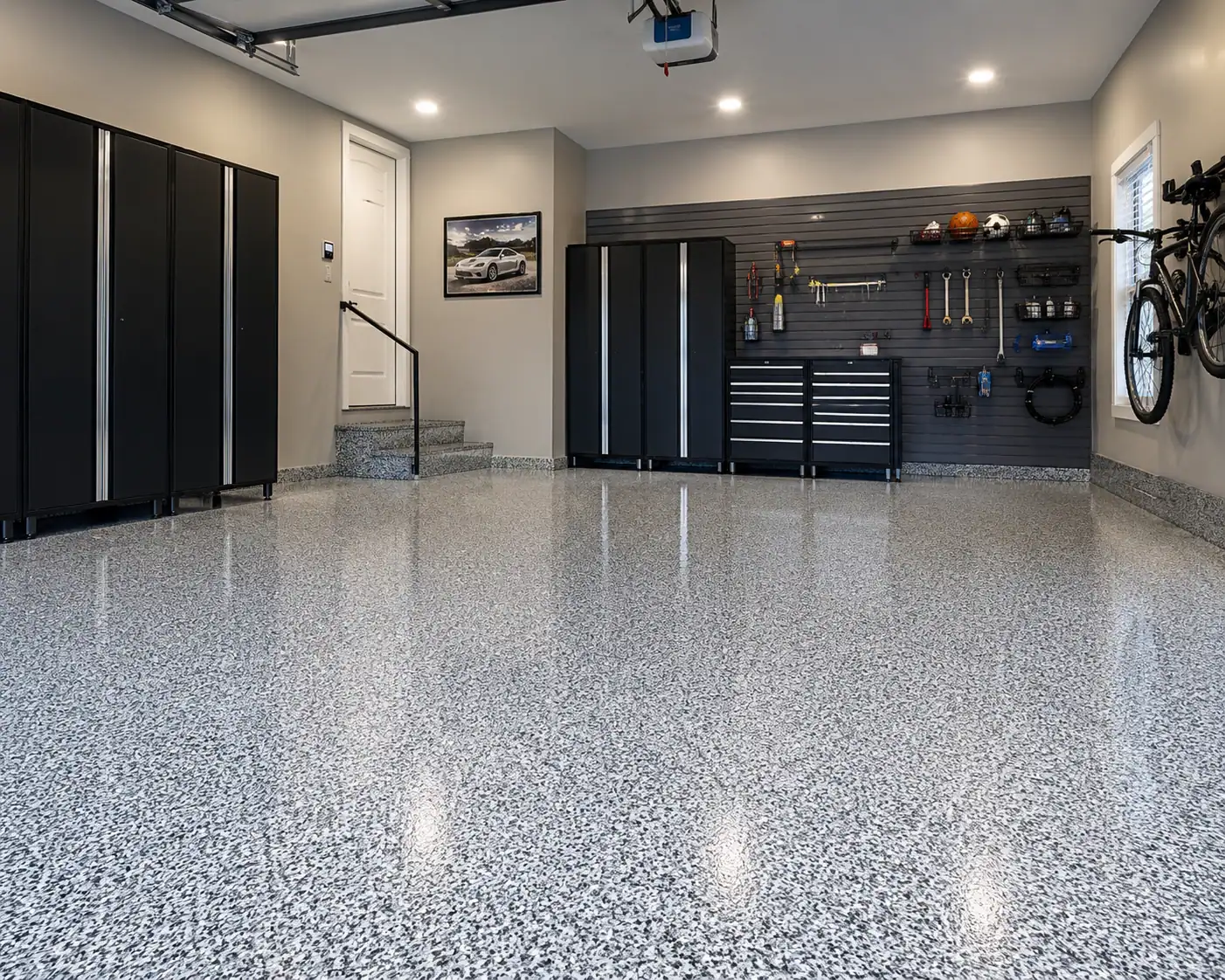 epoxy garage floor south east melbourne - residential garage floor coating