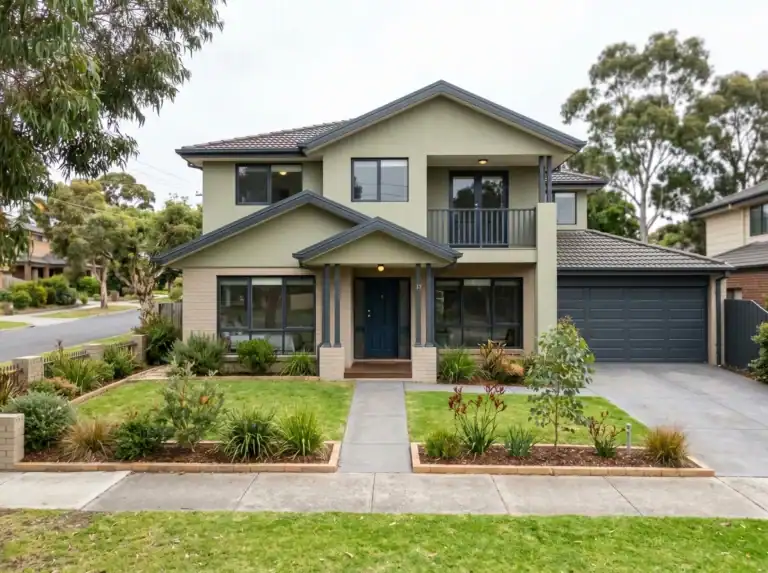 Exterior painting - external painting of SE Melbourne house by melbourne painters MRE