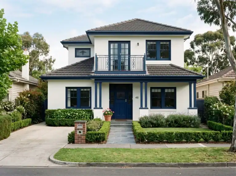 Melbourne painters - Exterior painting of double storey house in inner South East Melbourne