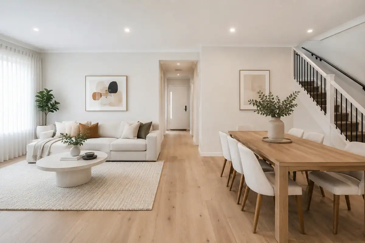 Painters Glen Waverley - interior painting of open plan area in Glen Waverley renovated home
