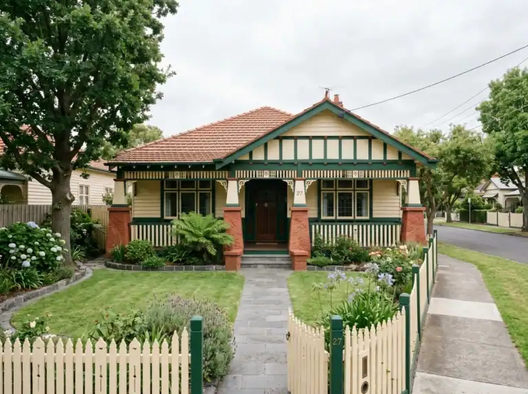 Painters Murrumbeena - california bungalow external period weatherboard painting