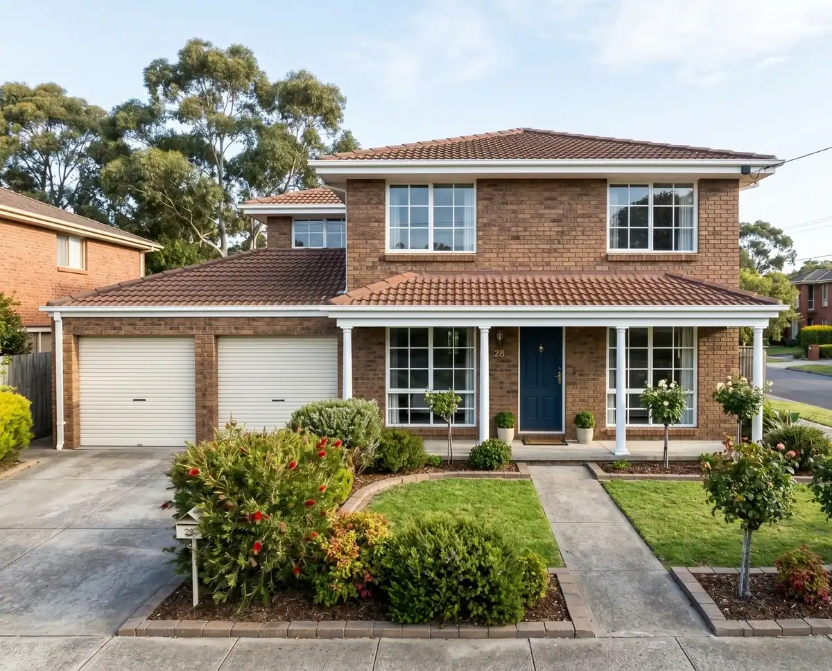 Rowville Painters - exterior painting on double storey Rowville home